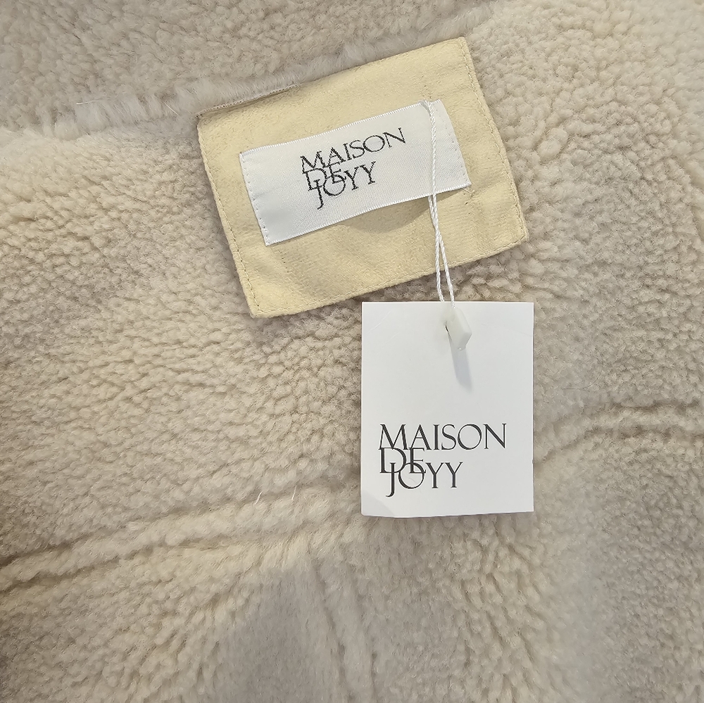 Shearling Aviator Jacket Leather Sand - Picture 12 of 16